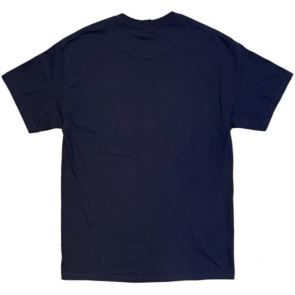 Navy Blue - Back - Supergirl Unisex Adult Stickers T-Shirt