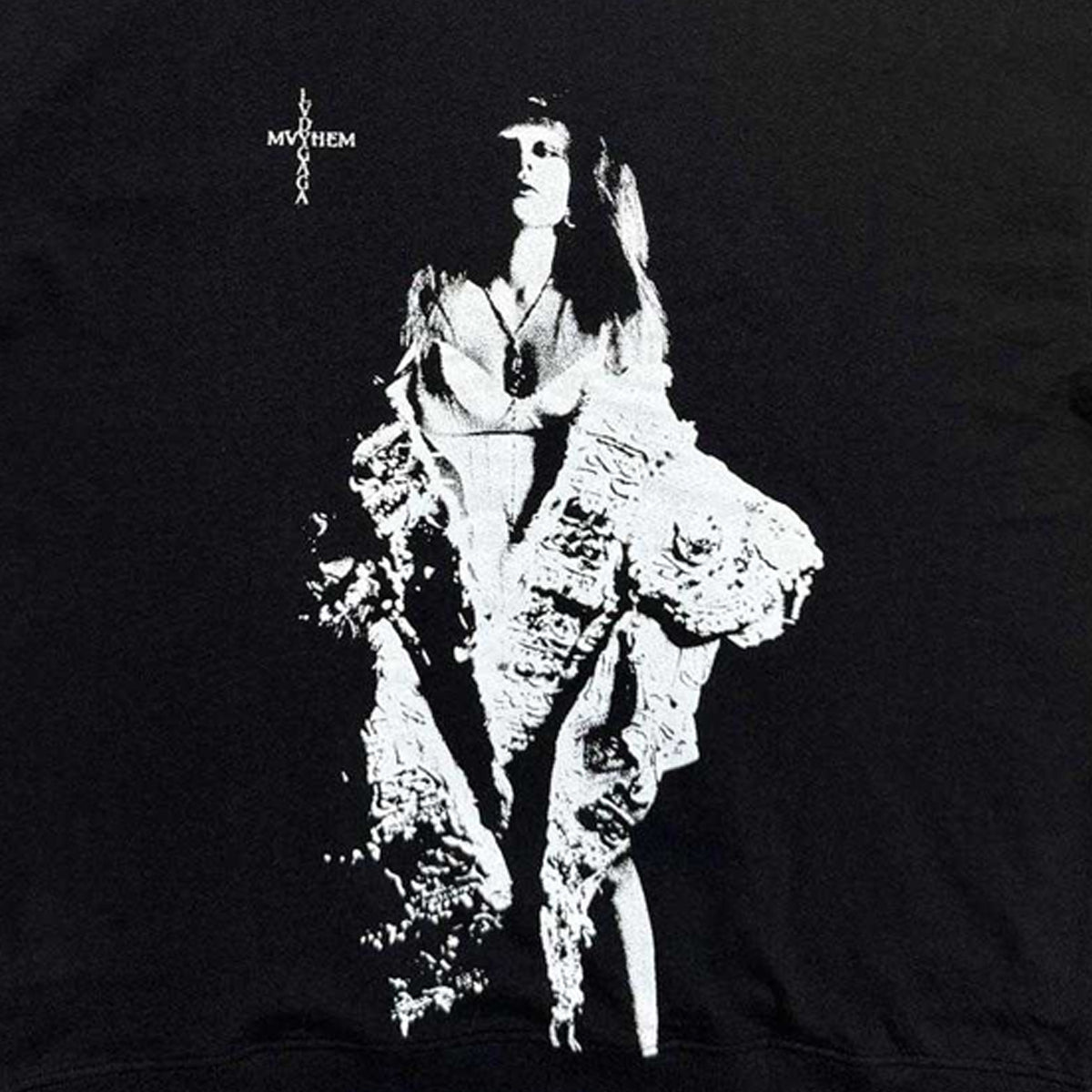 Black - Lifestyle - Lady Gaga Unisex Adult Mayhem Back Print Hoodie