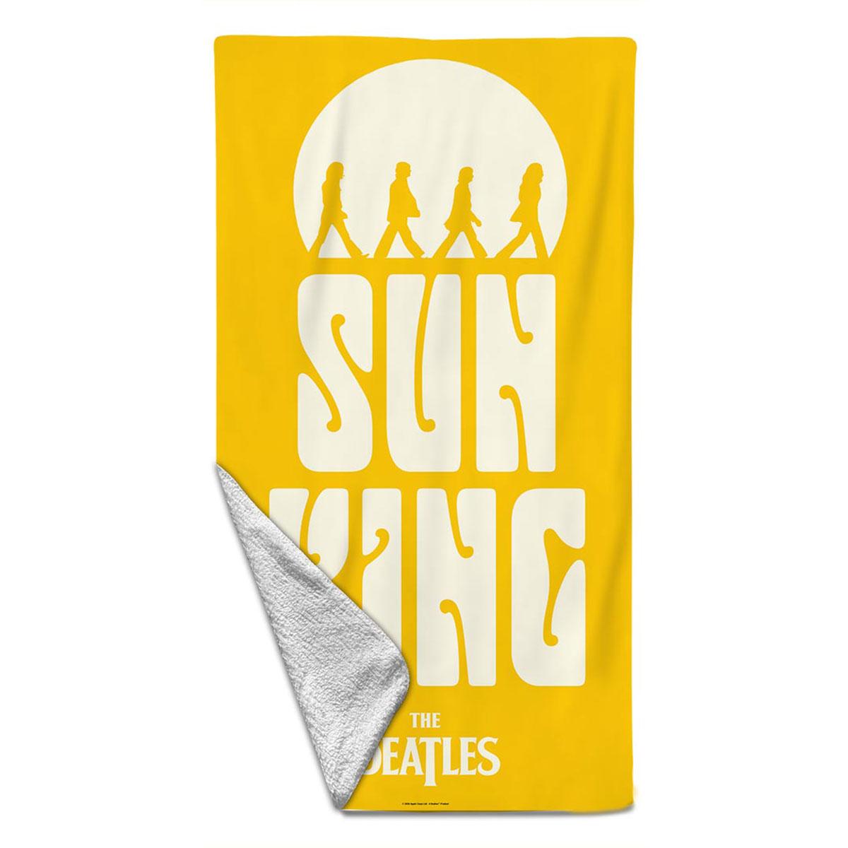 Yellow-White - Front - The Beatles Sun King Beach Towel