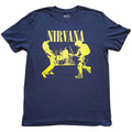 Navy - Front - Nirvana Unisex Adult Stage T-Shirt
