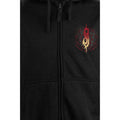 Black - Side - Slipknot Unisex Adult Burn Me Away Back Print Zipped Full Zip Hoodie