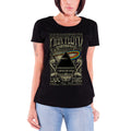 Black - Front - Pink Floyd Womens-Ladies Carnegie Hall Poster T-Shirt