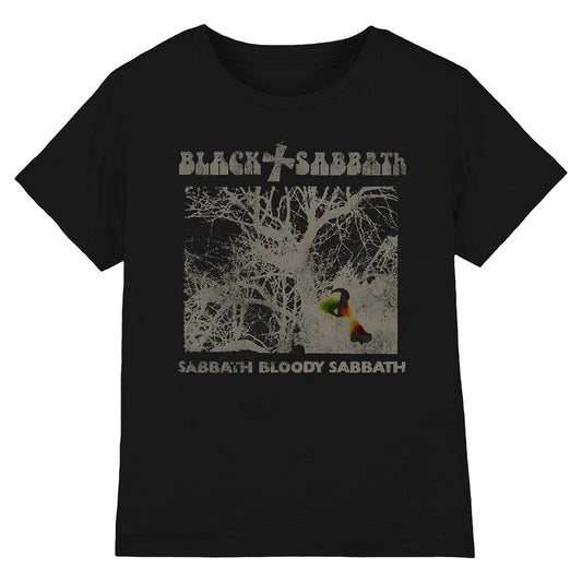Black - Front - Black Sabbath Unisex Adult Bloody Vintage T-Shirt