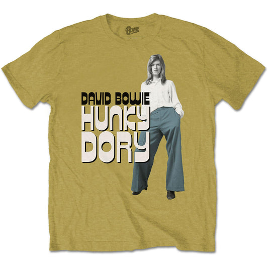 Mustard Yellow - Front - David Bowie Unisex Adult Hunky Dory 2 T-Shirt