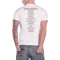 White - Back - David Bowie Unisex Adult Bowie Is Back Print T-Shirt