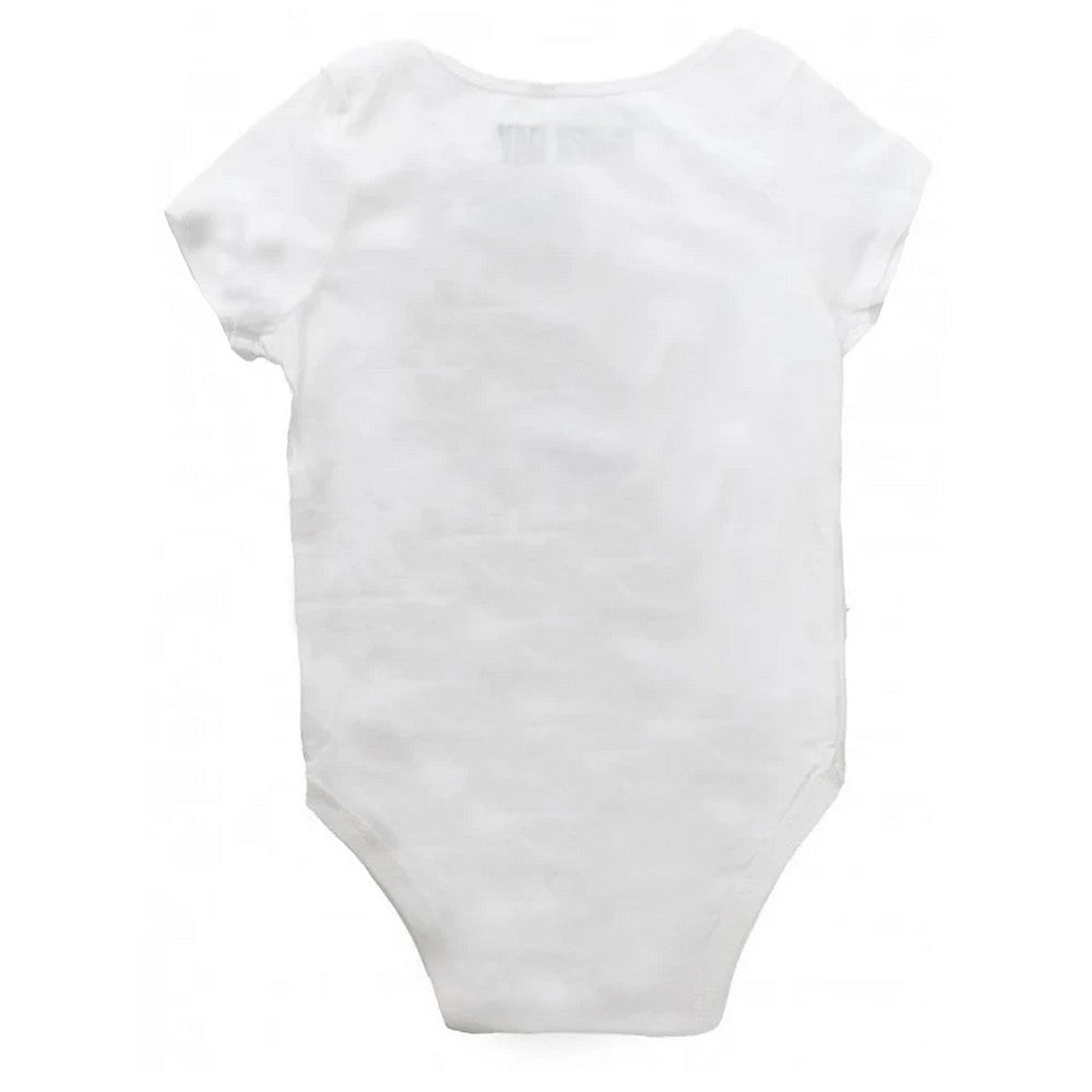 White - Back - Green Day Baby Flower Pot Babygrow