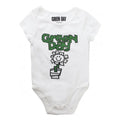 White - Front - Green Day Baby Flower Pot Babygrow