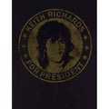 Black - Side - The Rolling Stones Unisex Adult Keith For President T-Shirt