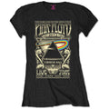 Black - Front - Pink Floyd Womens-Ladies Carnegie Hall Poster T-Shirt