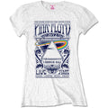 White - Front - Pink Floyd Womens-Ladies Carnegie Hall Poster T-Shirt