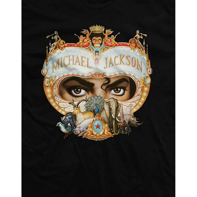 Black - Side - Michael Jackson Unisex Adult Dangerous T-Shirt