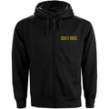 Black - Front - Guns N Roses Unisex Adult Back Print Logo Full Zip Hoodie