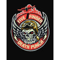 Black - Side - Five Finger Death Punch Unisex Adult Bomber Patch Hoodie