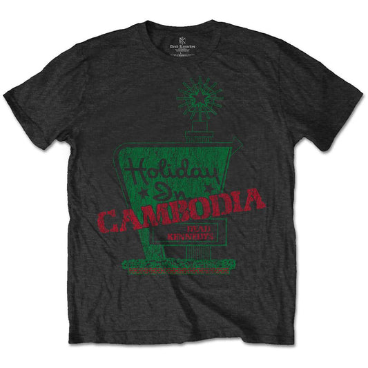 Charcoal Grey - Front - Dead Kennedys Unisex Adult Holiday in Cambodia T-Shirt