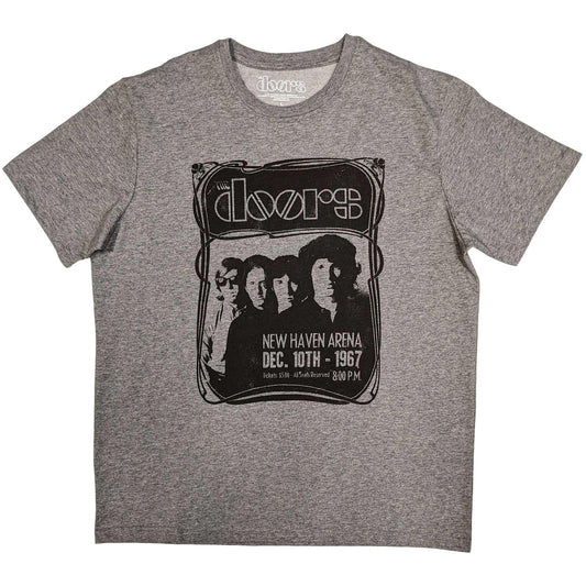 Grey - Front - The Doors Unisex Adult New Haven Arena Frame T-Shirt