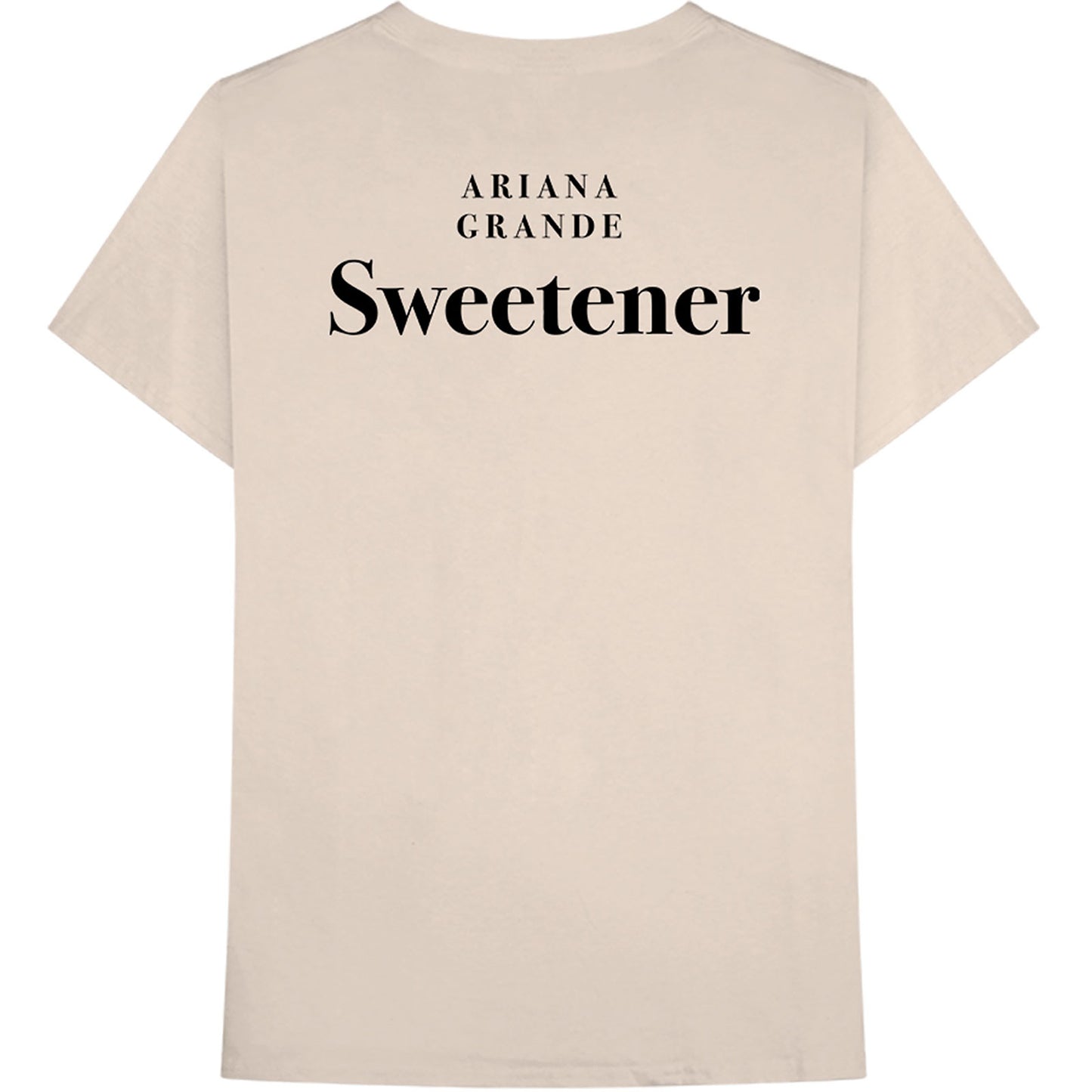 Sand - Back - Ariana Grande Unisex Adult Sweetener T-Shirt
