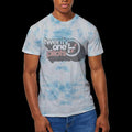 Light Blue-White - Back - twenty one pilots Unisex Adult Vintage Block Holiday Dip Dye T-Shirt
