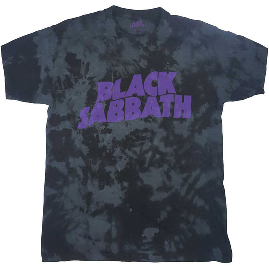 Black - Front - Black Sabbath Unisex Adult Wavy Logo T-Shirt