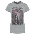 Heather Grey - Front - Joy Division Womens-Ladies Space Lady T-Shirt