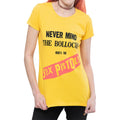 Yellow - Front - Sex Pistols Womens-Ladies Never Mind The Bollocks Album T-Shirt