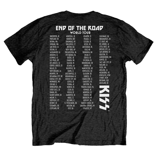 Brindle - Back - Kiss Unisex Adult End Of The Road Tour Cotton T-Shirt