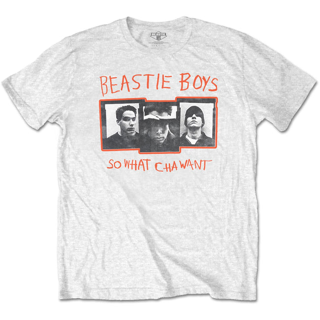 White - Front - Beastie Boys Unisex Adult So What Cha Want Cotton T-Shirt