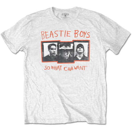 White - Front - Beastie Boys Unisex Adult So What Cha Want Cotton T-Shirt