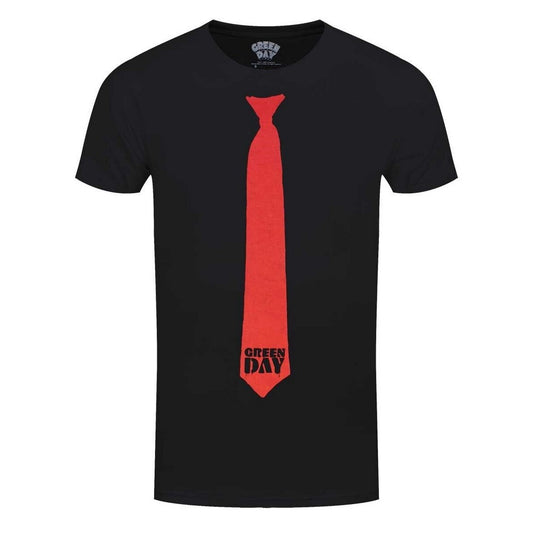 Black - Front - Green Day Unisex Adult Tie Cotton T-Shirt