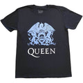 Black - Front - Queen Unisex Adult Crest T-Shirt