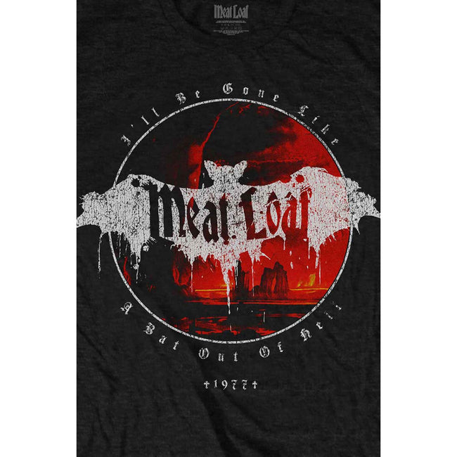 Black - Side - Meat Loaf Unisex Adult I´ll Be Gone T-Shirt