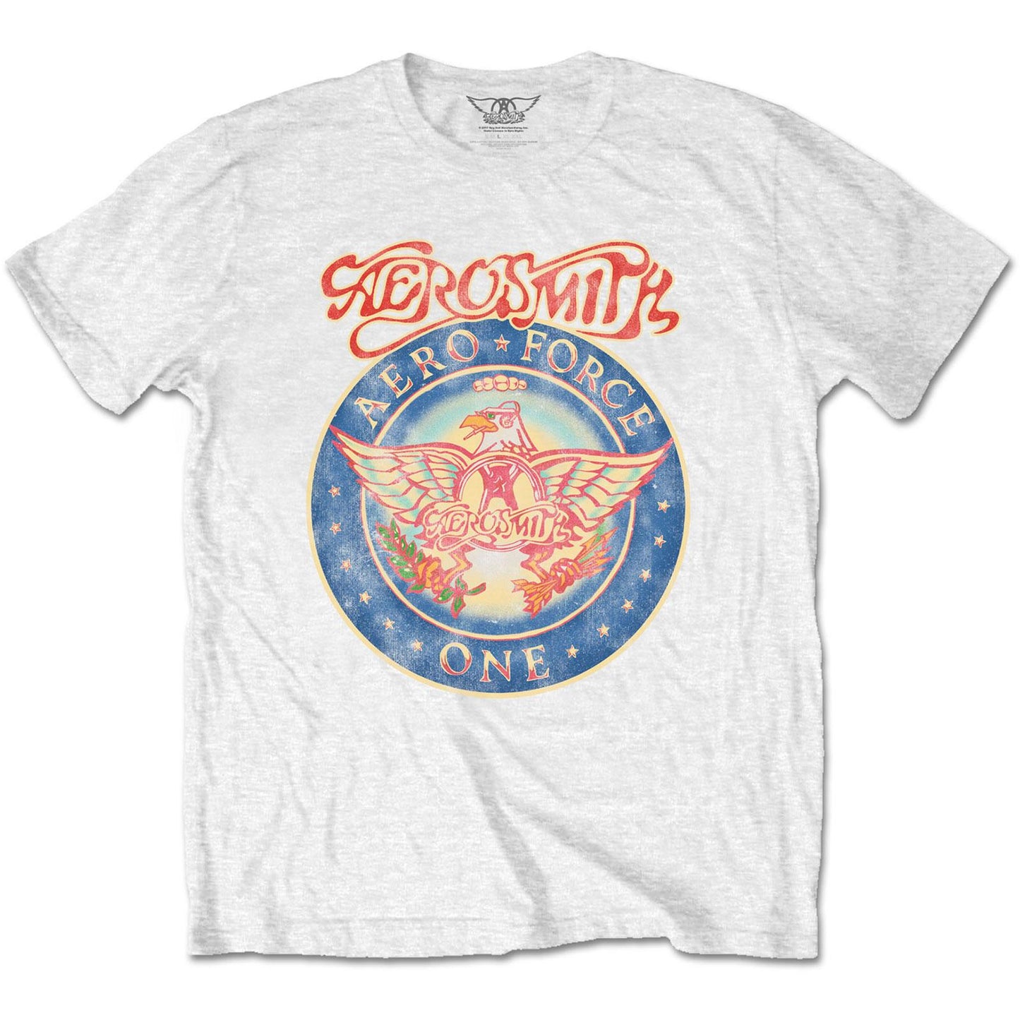 White - Front - Aerosmith Unisex Adult Aero Force T-Shirt