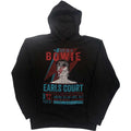 Black - Front - David Bowie Unisex Adult Earls Court ´73 Eco Friendly Hoodie