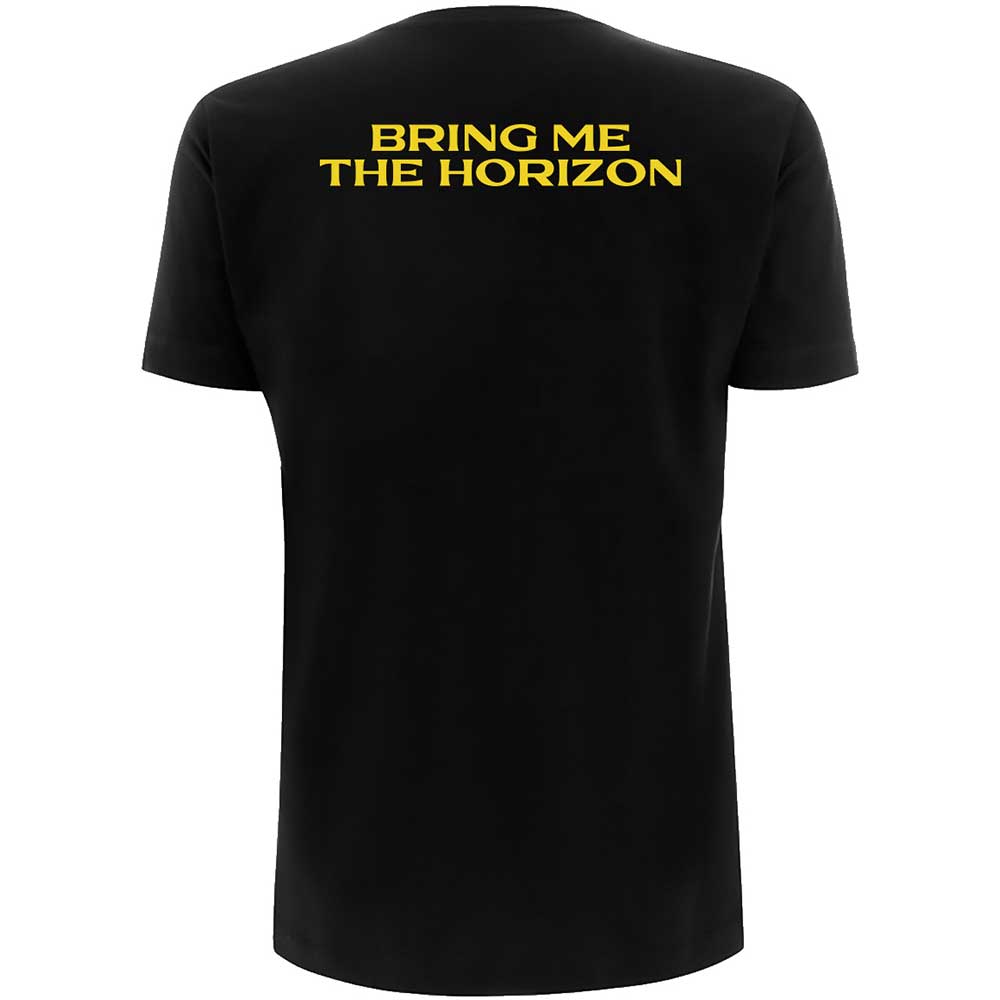 Black - Back - Bring Me The Horizon Unisex Adult Spray Hex T-Shirt