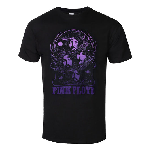 Black - Front - Pink Floyd Unisex Adult Swirl T-Shirt