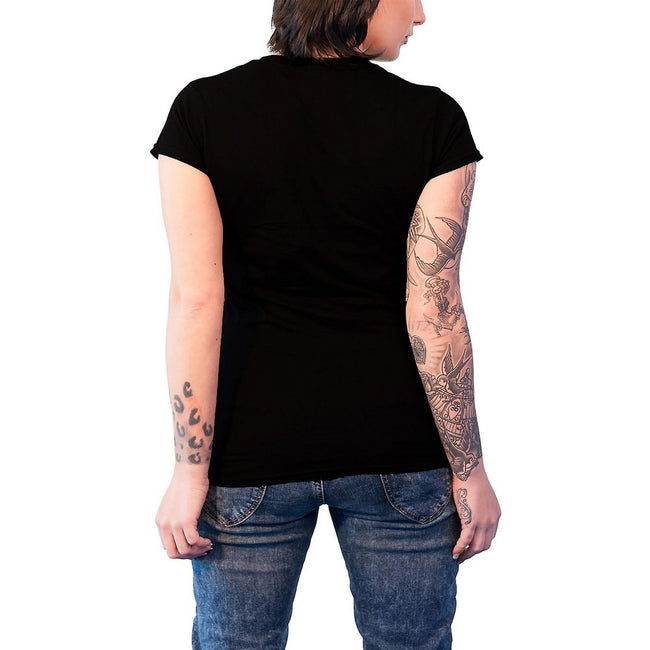Black - Back - Slayer Unisex Adult Crucifix Cotton T-Shirt