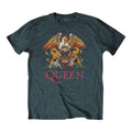Blue Heather - Front - Queen Unisex Adult Classic Crest T-Shirt
