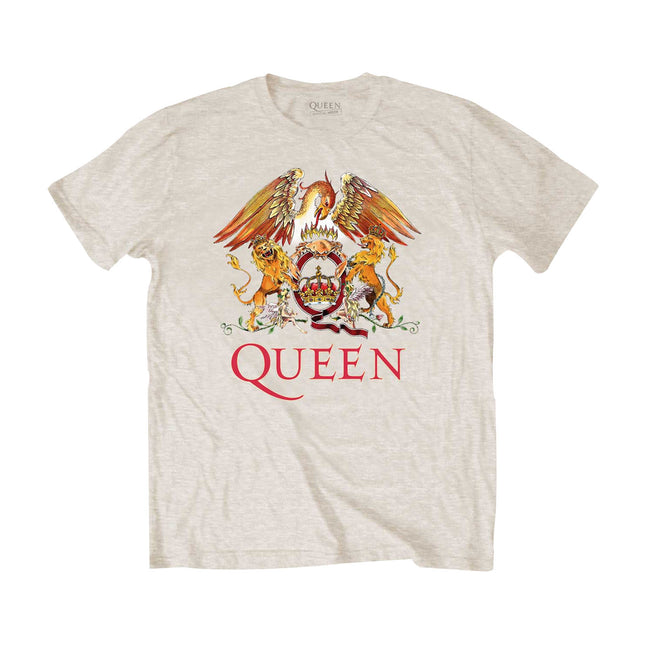 Sand - Front - Queen Unisex Adult Classic Crest T-Shirt