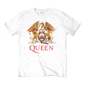 White - Front - Queen Unisex Adult Classic Crest T-Shirt