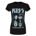 Black - Front - Kiss Womens-Ladies Made For Lovin´ You Cotton T-Shirt