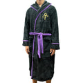 Black-Purple - Front - Prince Unisex Adult Dove Robe