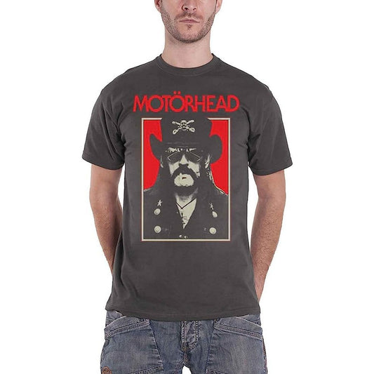 Charcoal Grey - Front - Motorhead Unisex Adult Lemmy RJ Cotton T-Shirt