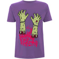 Purple - Front - Bring Me The Horizon Unisex Adult Zombie Hands Cotton T-Shirt