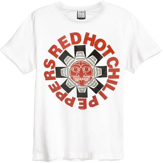 White - Front - Red Hot Chilli Peppers Unisex Adult Aztec T-Shirt