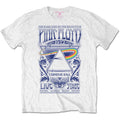 White - Front - Pink Floyd Unisex Adult Carnegie Hall Poster T-Shirt