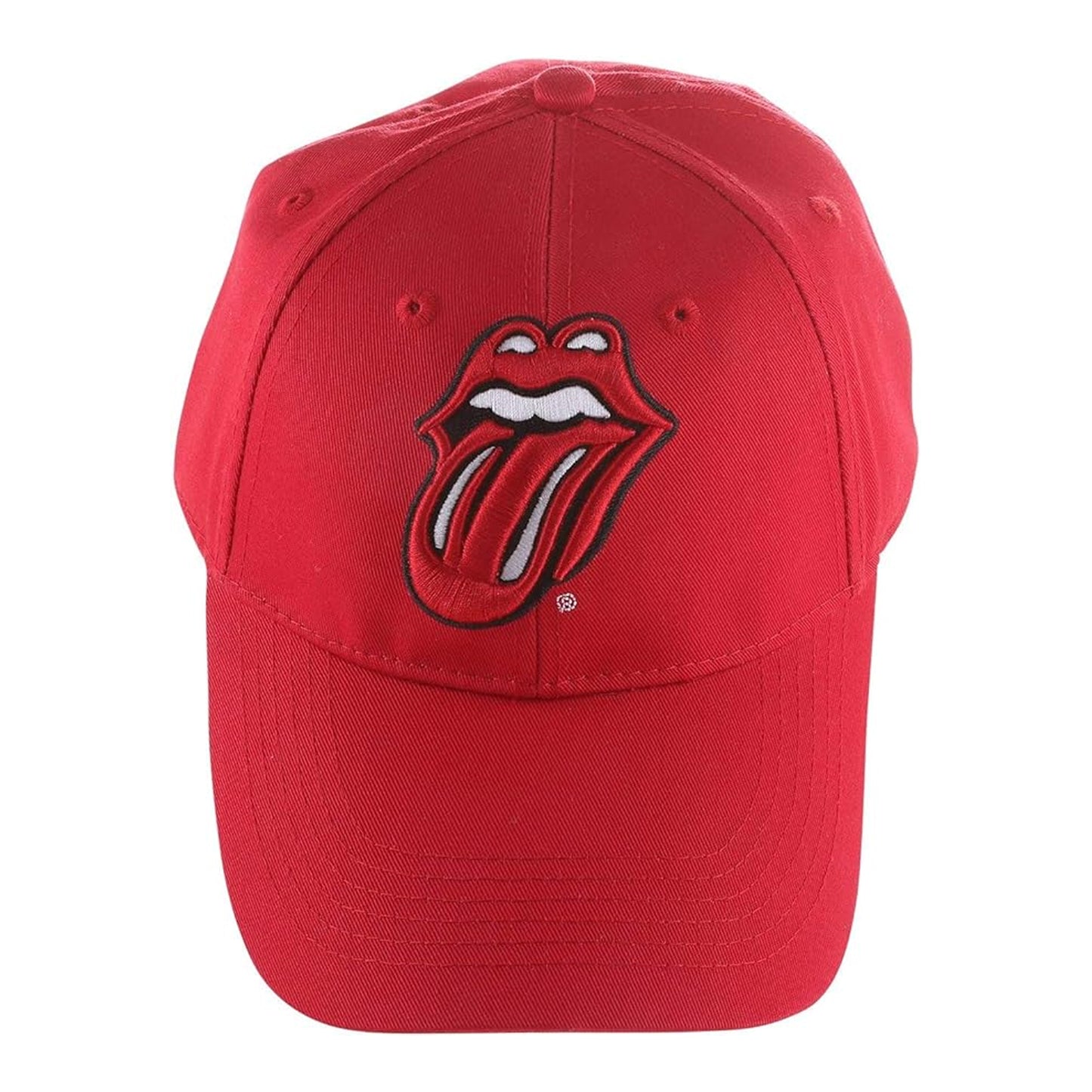 Red - Back - The Rolling Stones Unisex Adult Classic Logo Baseball Cap
