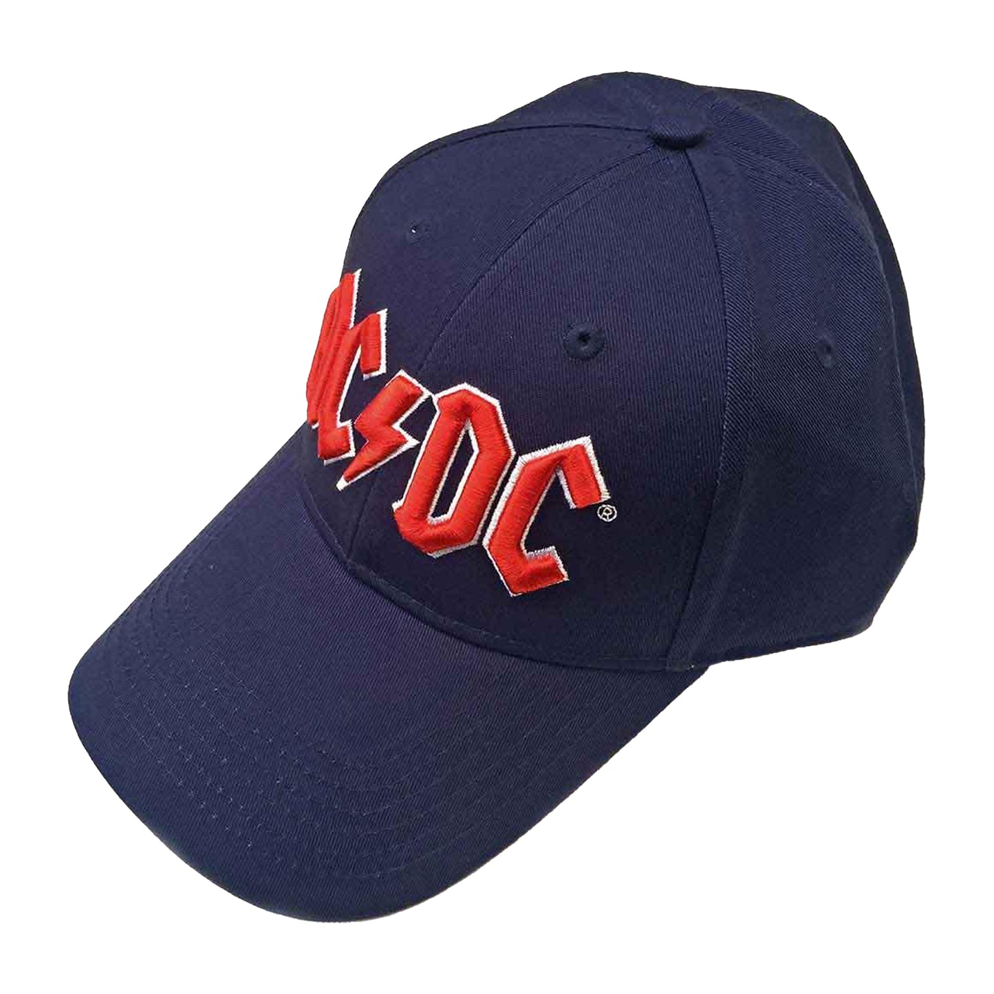Navy Blue - Side - AC-DC Unisex Adult Logo Baseball Cap