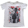 White - Front - Tupac Shakur Womens-Ladies Floral Cotton T-Shirt