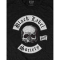 Black-White - Side - Black Label Society Unisex Adult Skull Logo T-Shirt