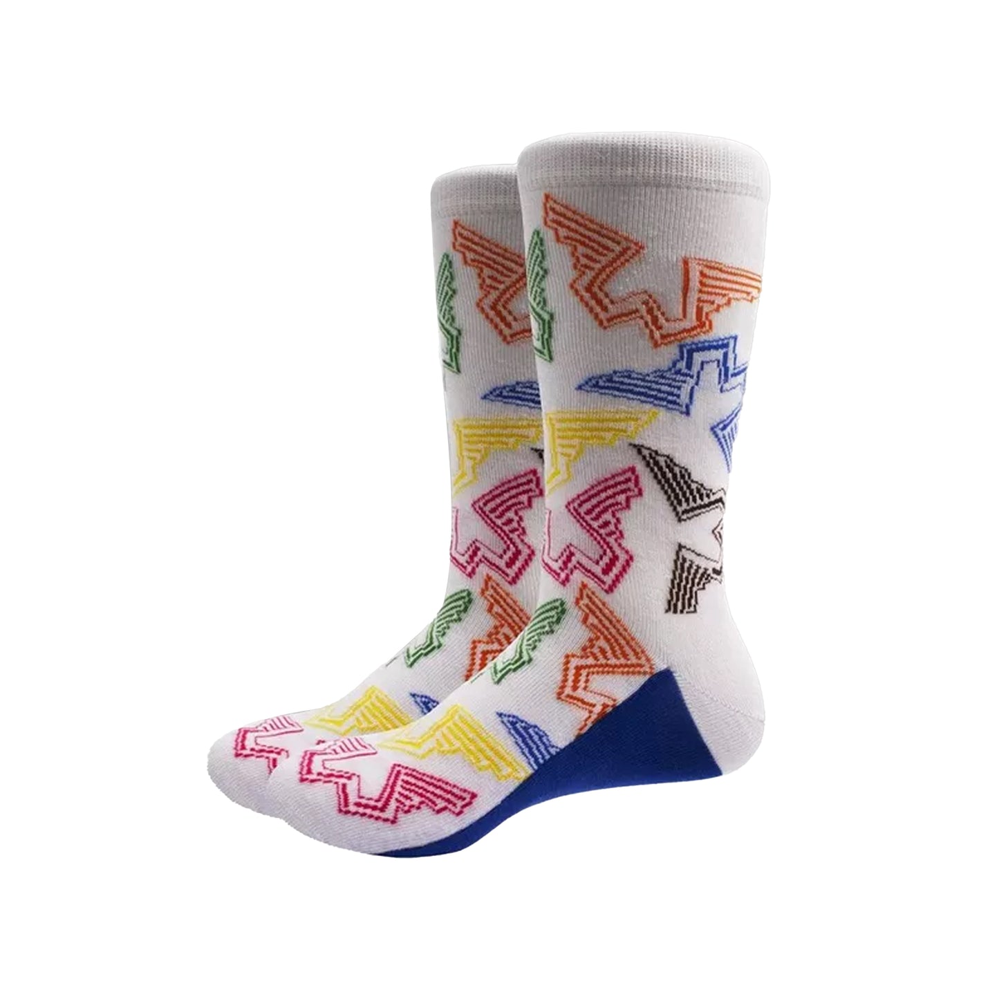 White - Back - Paul McCartney Unisex Adult Wings Logo Ankle Socks