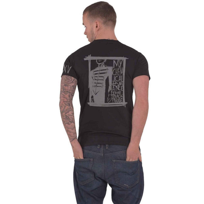 Black - Back - My Chemical Romance Unisex Adult XV Marching Frame Cotton T-Shirt